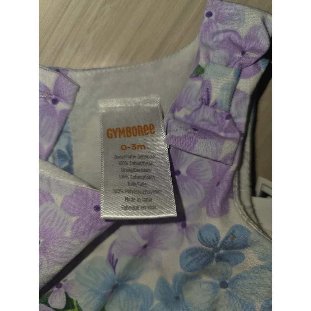 Gymboree spring blooms‎ floral Easter dress size 0 3 months baby